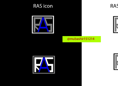 R A S icon design branding graphic design illustration logo logo design ras logo design vector
