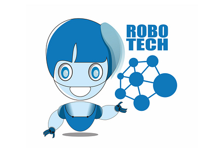 Robo Tech logo Design 3d branding design idea futuristic graphic design illustration logo mascot mascotlogo modern vector