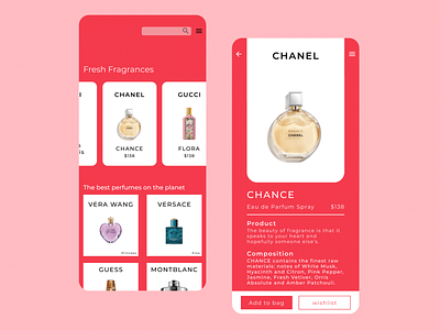 Perfume Online Store branding design digital inspiration interaction interface perfume shop store ui ux website