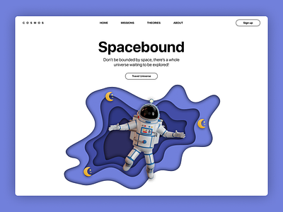 COSMOS space info website design