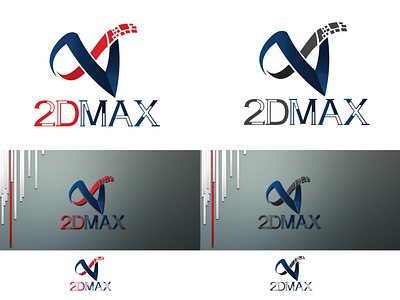 2DMAX Logo branding business logo creative logo design graphic design illustration logo professional logo