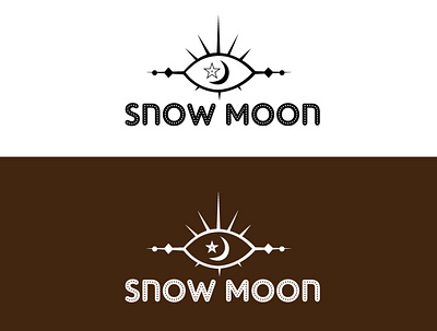 Snow Moon (mystical)-logo design branding business logo creative logo design flat logo graphic design logo logo design minimal logo minimalist logo mystical professional logo vector logo