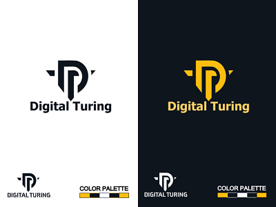 Digital Turing -Logo branding business logo creative logo design graphic design illustration logo professional logo vector