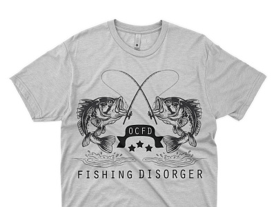 Fishing T-Shirt Design 3d animation block t shirt design branding creative shirt graphic design illustration logo logo shirt luxury shirt motion graphics ui