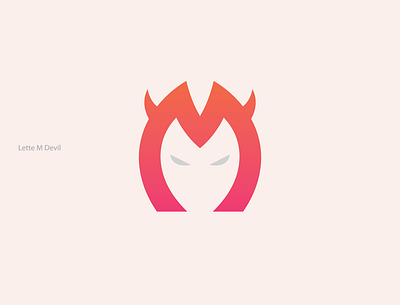 Letter M Devil Logo design devil icon letter m logo m logo m logo devil modern vector