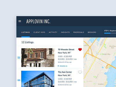 Commercial Real Estate Portal admin broker commercial real estate landing listings map portal real estate