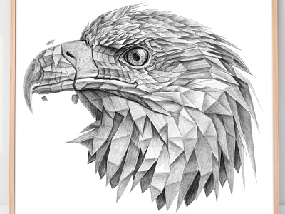 Eagle Drawing, Portrait Drawing, Art Prints, Eagle Polygonal art prints digital prints eagle drawing eagle polygonal eagle portrait eagle printable portrait drawing wall art