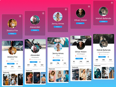 User Profile Day006 adobexd appdesign behance branding creative dailyui design dribbble figma graphic design illustration instagram productdesign profilepage ui uiux userexperience userinterface userprofile ux