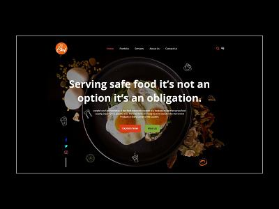 Restaurant hero page design app branding design graphic design hero page design landing page landing page design ui ui design uiux ux uxui vector