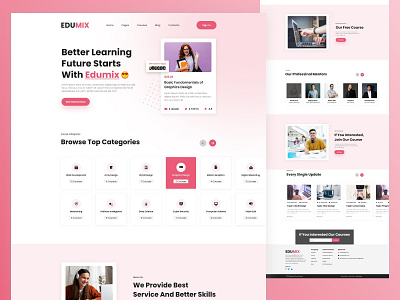 Education Landing page adobe xd app branding design e learning e learning ui education education landing page figma hero page landing page ui ui design ui landing page ui landing page design uiux uiux design ux uxui