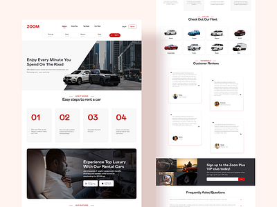 Car Rental Website UI