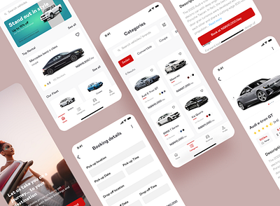 Zoom car rental mobile UI app design ui ux