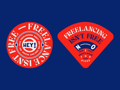Freelancing Badges badges design freelancer lockup logotype pin typogaphy vector