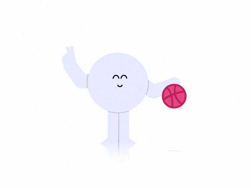 🏀 Two Dribbble Invites 🏀 after effects animation character dribbble invites motion design