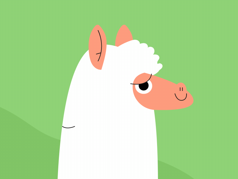 Alpo the Alpaca 2d after effects alpaca animal animation character rig