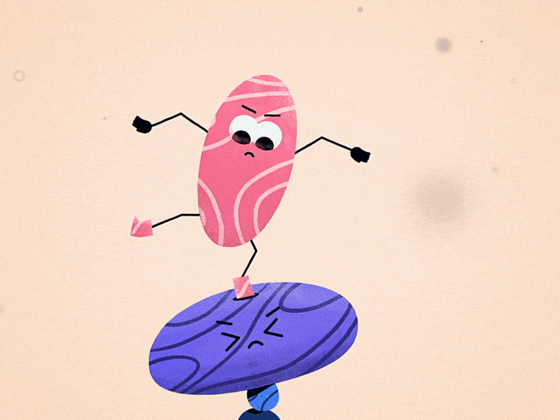 The Great Tale Of Mr. Pebbly Rock - Balance balance film gag short rock pebbly rubberhose animation character after effects