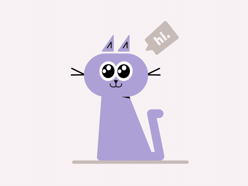 Social Cat 2d after effects animation cat character framebyframe hi motion motion design