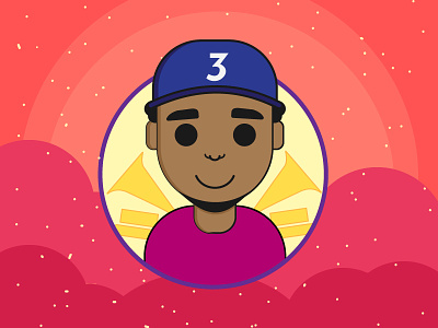 Music Is All We Got! avatar chance chance the rapper coloring book dribbble grammys illustration music