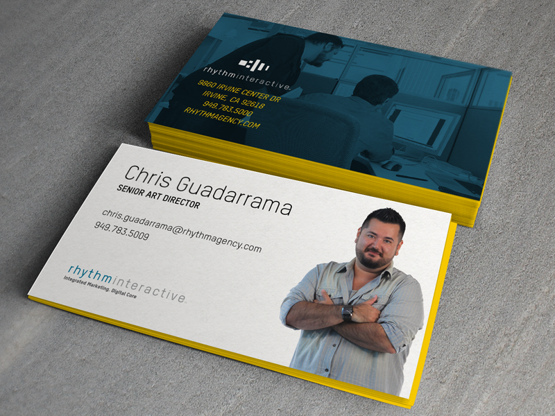 Rhythm Business Cards business card cards print business edge painting