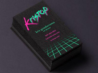 Kristop Business Card Design 1 Sided