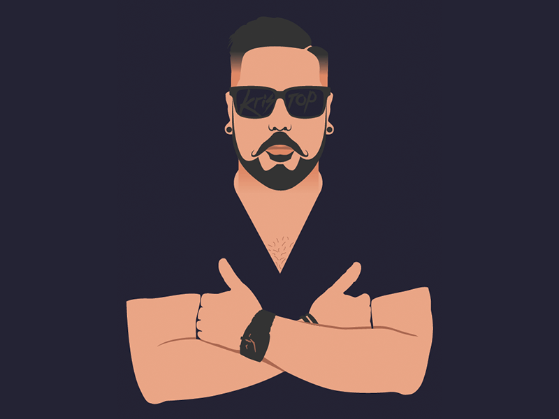 Kristop Vector Character vector character branding identity