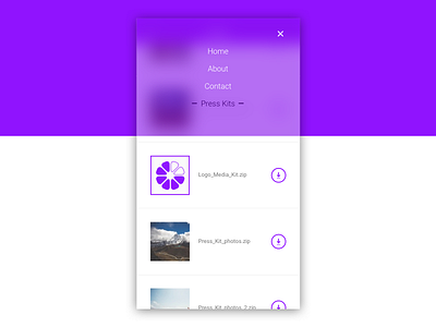 Daily UI 51 Press Page 51 daily ui press page purple