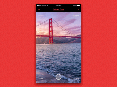 Daily UI 56 Breadcrumbs app golden gate bridge principle