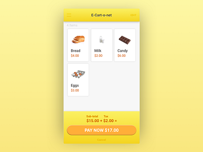 Daily UI 58 Shopping Cart