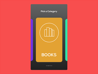 Daily UI 99 Categories 11:30pm app books categories dailyui