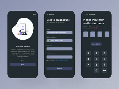 Sign-up Process app crypto design figma fintech product design sign up sign up ui uiux ux uxui