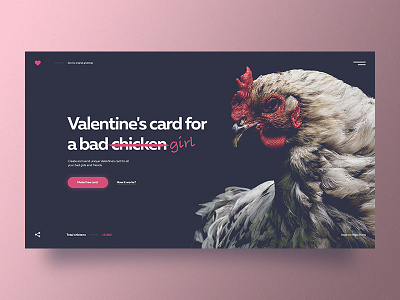 Happy Valentine's Day design photoshop valentine card valentine day webconcept website