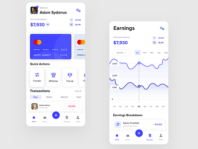 Finance App UIUX Design adobe adobe xd app design figma finance app ui mobile mobile ui ui