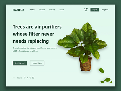 Plant Landing Page Web Design