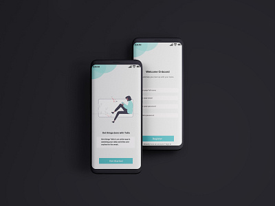 Sign up page for a to do list app design ui ux