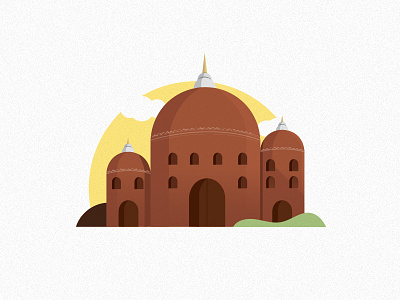 Mughal Structure architecture graphic illustration illustrator vector