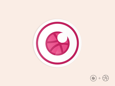 Dribbble Sticker