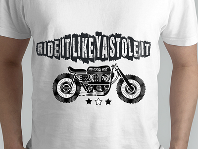 RIDE IT YA STOLE IT branding design graphic design illustartion illustration logo teeshirt tshirt tshirt design