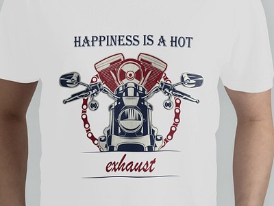 Hapiness Is a Hot Exhaust branding design graphic design illustartion illustration logo teeshirt tshirt tshirt design