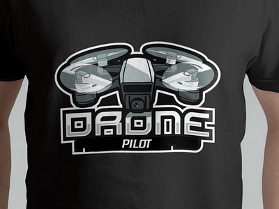 Drone Pilot branding design graphic design illustartion illustration logo teeshirt tshirt tshirt design