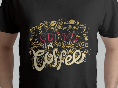 Get Me a Coffee branding design graphic design illustartion illustration logo teeshirt tshirt tshirt design