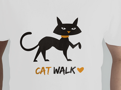 Cat Walk branding design graphic design illustartion illustration logo t shirt design teeshirt tshirt tshirt design ui