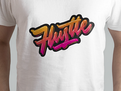 HUSTLE branding design graphic design illustartion illustration logo teeshirt tshirt tshirt design