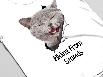 Hiding from Stupids branding design graphic design illustartion illustration logo teeshirt tshirt tshirt design