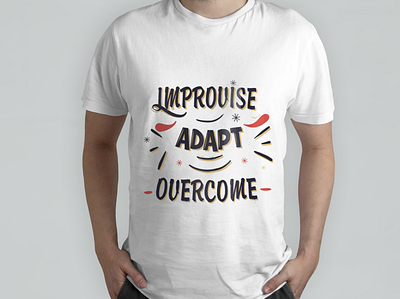 Improvise Adapt Overcome branding design graphic design illustartion illustration logo teeshirt tshirt tshirt design