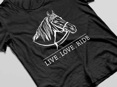 LIVE. LOVE. RIDE branding design graphic design illustartion illustration teeshirt tshirt tshirt design