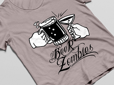 Beer Zombies branding design graphic design illustartion illustration teeshirt tshirt tshirt design