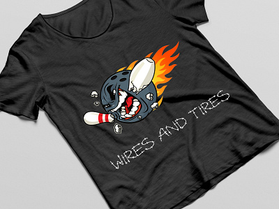 WIRES and TIRES branding design graphic design illustartion illustration teeshirt tshirt tshirt design