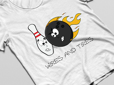WIRES and TIRES branding design graphic design illustartion illustration logo teeshirt tshirt tshirt design