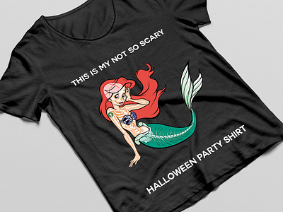 This is my not so scary Halloween party branding design graphic design illustartion illustration logo teeshirt tshirt tshirt design