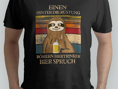 Einen hinter die Rüstung römern Biertrinker Bier Spruch branding design graphic design illustartion illustration teeshirt tshirt tshirt design